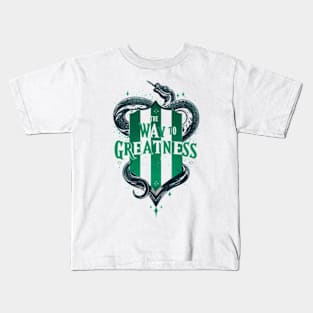 The Way to Greatness - Snake - Shield - Fantasy Kids T-Shirt